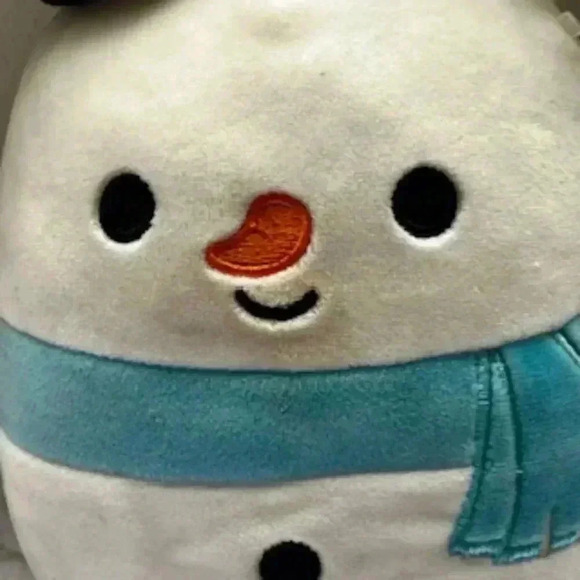Manny The Snowman With Top Have And Scarf 8” Squishmallow soft‎ stuffed animal - Picture 7 of 14